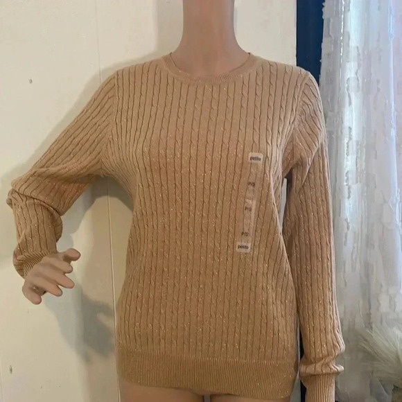 Kim Rogers perfectly soft Sweaters size ps tan-gold - Picture 3 of 11